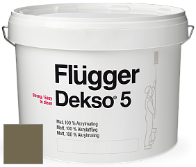 Краска Flugger Dekso 5 матовая краска цвет 4318 
