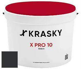 Краска X Pro 10 X Krasky матовая краска для стен и потолков цвет RAL 9004 