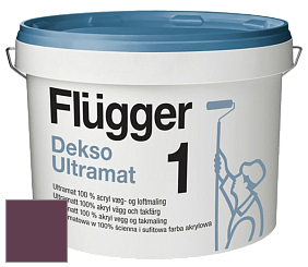 Краска Flugger Dekso 1 ультраматовая краска цвет NCS S 6030-R30B 