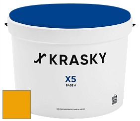 Краска X5 X Krasky матовая краска для стен и потолков цвет RAL 1037 