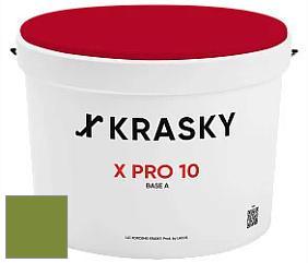 Краска X Pro 10 X Krasky матовая краска для стен и потолков цвет NCS S 3060-G40Y 
