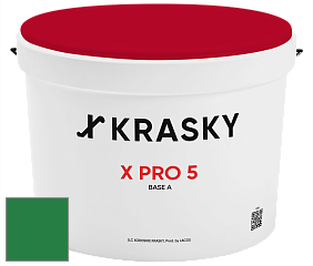 Краска X PRO 5 X Krasky матовая краска для стен и потолков цвет NCS S 3065-G10Y 