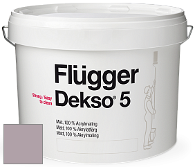 Краска Flugger Dekso 5 матовая краска цвет NCS S 3010-R30B 