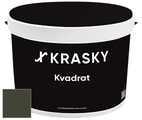 Краска X2B Kvadrat X Krasky матовая краска для потолков глубокого чёрного цвета цвет RAL 6014 