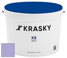 Краска X5 X Krasky матовая краска для стен и потолков цвет 2445 