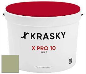 Краска X Pro 10 X Krasky матовая краска для стен и потолков цвет NCS S 3020-G50Y 