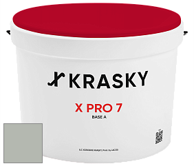 Краска X Pro 7 X Krasky матовая краска для стен и потолков цвет RAL 7038 