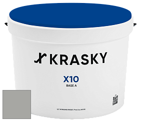 Краска X10 X Krasky шелковисто-матовая краска для стен и потолков цвет 5336 