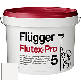Краска Flugger Flutex Pro 5 матовая краска цвет NCS S 0300-N 