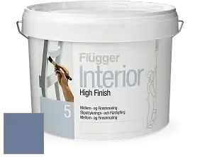 Краска Flugger Interior High Finish 5 матовая акриловая краска-грунт цвет RAL 5014 