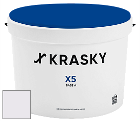 Краска X5 X Krasky матовая краска для стен и потолков цвет 5441 