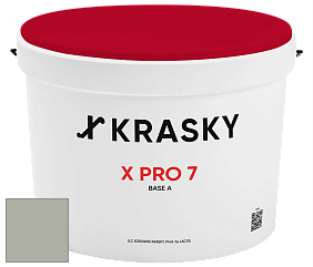 Краска X Pro 7 X Krasky матовая краска для стен и потолков цвет NCS S 3005-G50Y 