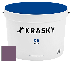 Краска X5 X Krasky матовая краска для стен и потолков цвет NCS S 5030-R40B 