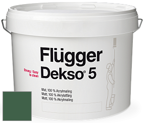 Краска Flugger Dekso 5 матовая краска цвет NCS S 6030-G10Y 