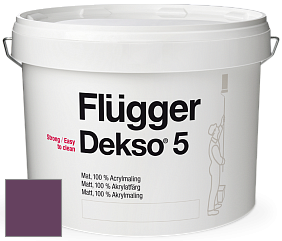 Краска Flugger Dekso 5 матовая краска цвет NCS S 5040-R40B 