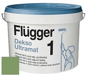 Краска Flugger Dekso 1 ультраматовая краска цвет NCS S 3040-G30Y 