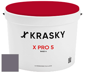 Краска X PRO 5 X Krasky матовая краска для стен и потолков цвет NCS S 6010-R50B 
