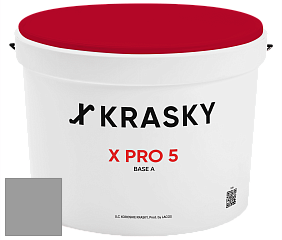 Краска X PRO 5 X Krasky матовая краска для стен и потолков цвет RAL 9022 