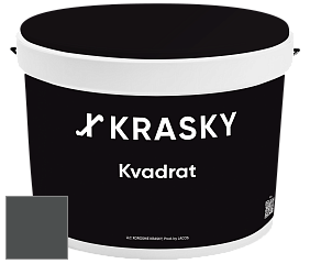 Краска X2B Kvadrat X Krasky матовая краска для потолков глубокого чёрного цвета цвет NO.24 
