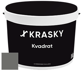 Краска X2B Kvadrat X Krasky матовая краска для потолков глубокого чёрного цвета цвет NCS S 6502-G50Y 