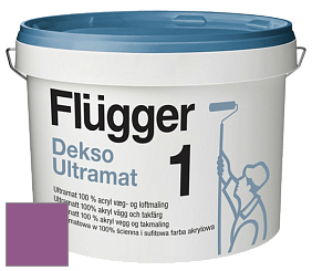 Краска Flugger Dekso 1 ультраматовая краска цвет NCS S 3050-R40B 