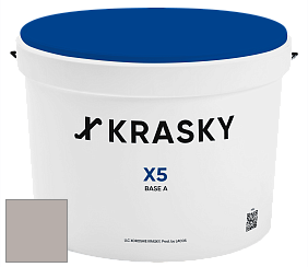Краска X5 X Krasky матовая краска для стен и потолков цвет 5395 