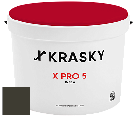 Краска X PRO 5 X Krasky матовая краска для стен и потолков цвет RAL 6022 