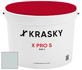 Краска X PRO 5 X Krasky матовая краска для стен и потолков цвет NCS S 1505-B50G 