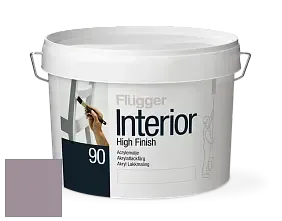 Краска Flugger Interior High Finish 90 акриловая глянцевая эмаль цвет NCS S 4010-R30B 