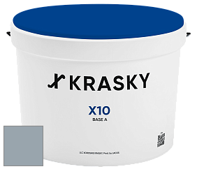Краска X10 X Krasky шелковисто-матовая краска для стен и потолков цвет 5524 