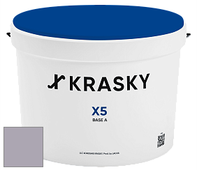Краска X5 X Krasky матовая краска для стен и потолков цвет NCS S 3010-R50B 