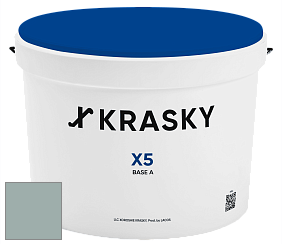 Краска X5 X Krasky матовая краска для стен и потолков цвет NCS S 3010-B70G 