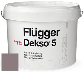 Краска Flugger Dekso 5 матовая краска цвет NCS S 5010-R10B 