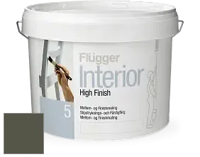 Краска Flugger Interior High Finish 5 матовая акриловая краска-грунт цвет RAL 7013 