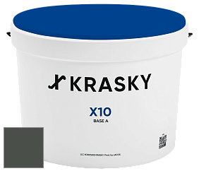 Краска X10 X Krasky шелковисто-матовая краска для стен и потолков цвет NCS S 8005-G20Y 