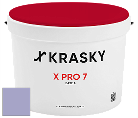 Краска X Pro 7 X Krasky матовая краска для стен и потолков цвет NCS S 2030-R60B 