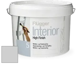 Краска Flugger Interior High Finish 5 матовая акриловая краска-грунт цвет RAL 7047 