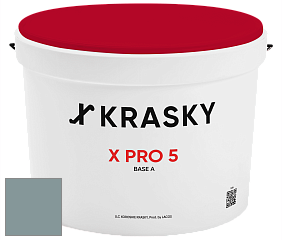 Краска X PRO 5 X Krasky матовая краска для стен и потолков цвет NCS S 4010-B30G 