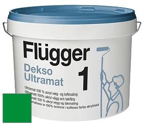 Краска Flugger Dekso 1 ультраматовая краска цвет RAL 6037 