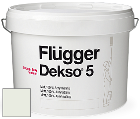 Краска Flugger Dekso 5 матовая краска цвет NCS S 0505-G30Y 