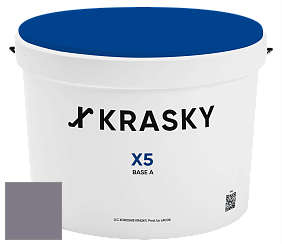 Краска X5 X Krasky матовая краска для стен и потолков цвет 5457 