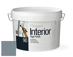 Краска Flugger Interior High Finish 90 акриловая глянцевая эмаль цвет RAL 7000 