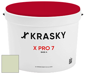 Краска X Pro 7 X Krasky матовая краска для стен и потолков цвет NCS S 1015-G40Y 