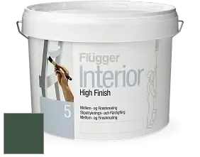 Краска Flugger Interior High Finish 5 матовая акриловая краска-грунт цвет NCS S 7020-G10Y 
