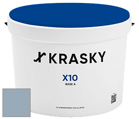 Краска X10 X Krasky шелковисто-матовая краска для стен и потолков цвет 4465 