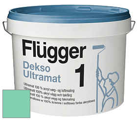 Краска Flugger Dekso 1 ультраматовая краска цвет NCS S 1040-B90G 