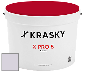 Краска X PRO 5 X Krasky матовая краска для стен и потолков цвет NCS S 1010-R50B 