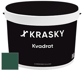 Краска X2B Kvadrat X Krasky матовая краска для потолков глубокого чёрного цвета цвет RAL 6028 