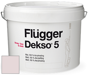 Краска Flugger Dekso 5 матовая краска цвет NCS S 0907-R10B 