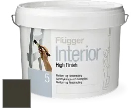 Краска Flugger Interior High Finish 5 матовая акриловая краска-грунт цвет RAL 6022 
